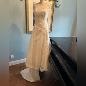 Maggie Sottero Couture Imperial Wedding Gown with Train